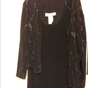 Jessica Howard size W16 long black dress