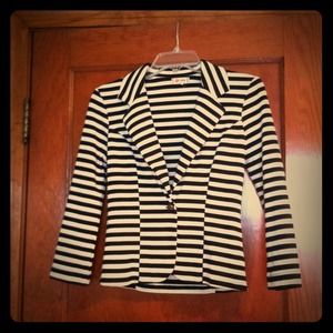 striped blazer