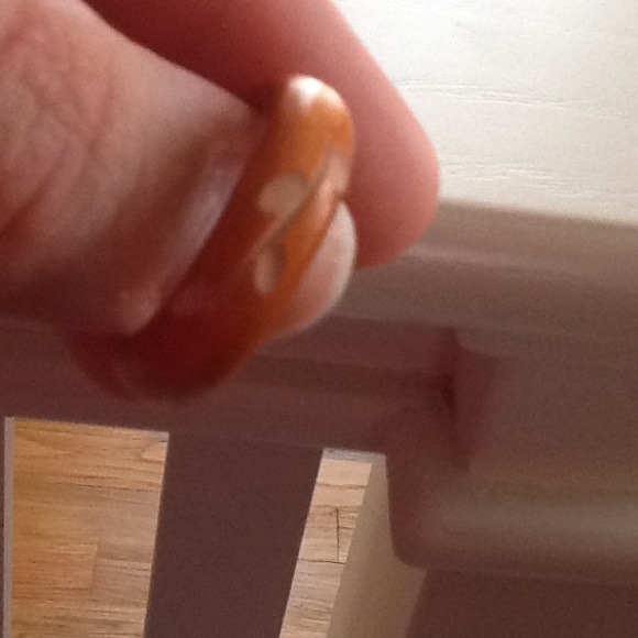 Light brown wooden ring from world market