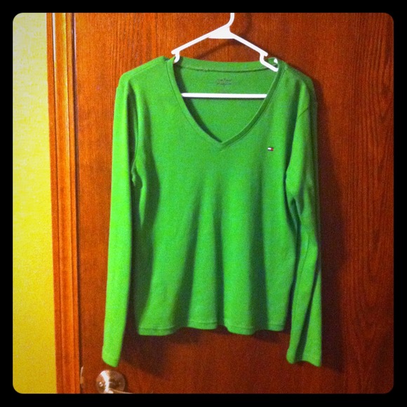 Green long sleeve shirt