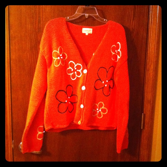 Coral pink sweater