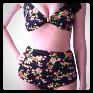 (Modcloth) high waisted retro swimsuit