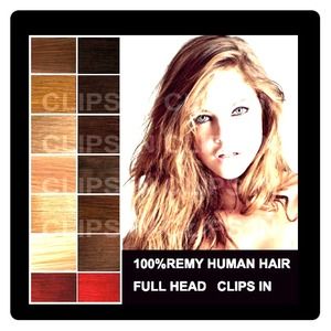 Human Hair Clip in Extensions