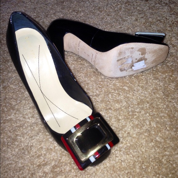 Kate Spade Black Patent Heels - Picture 2 of 3