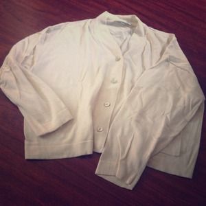 cream chunky cardigan