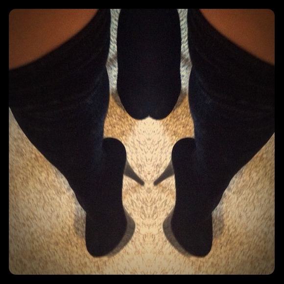 Black Suede over the knee boots