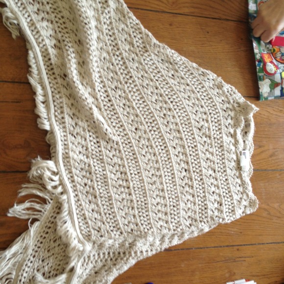 Cream Poncho