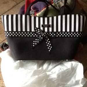 Kate Spade black and white purse