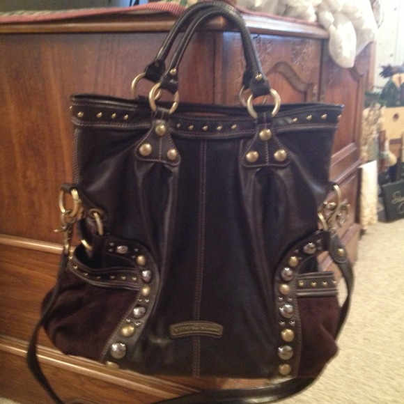 SOLD!!!!! Kathy Van Zeeland Leather and Suede