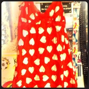 💢sold💢Red heart night gown