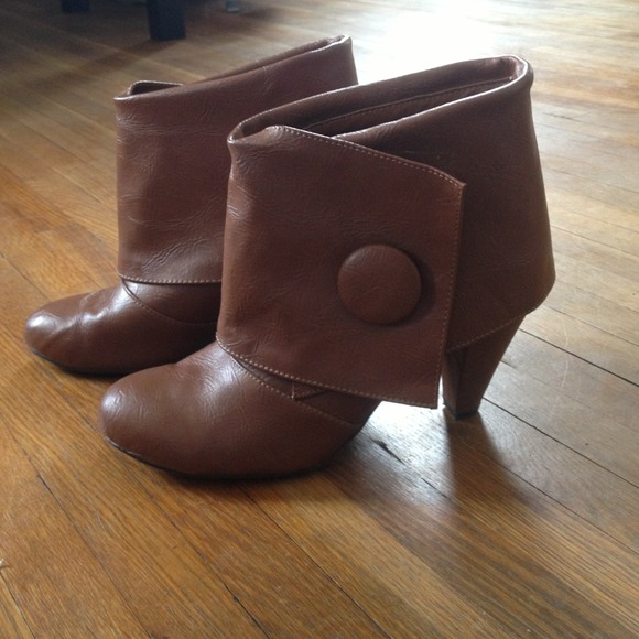 Brown booties charming Charlie's