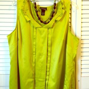 🚫Sold to Tannika 🚫 Lime Green Sleeveless Top