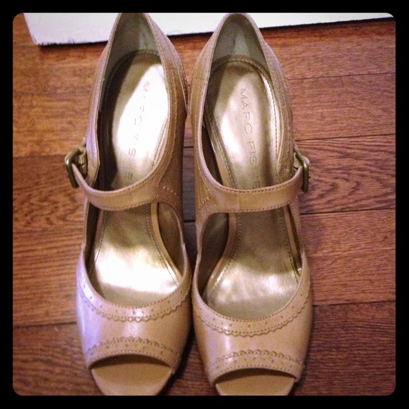 Shoes - Lightly worn Marc Fisher heels (tan/nude color)