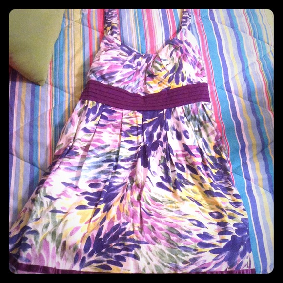 🚫RESERVED🚫 Multicolored Spring dress with a...