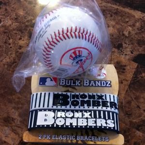 2 pk elastic bracelet and League Baseball