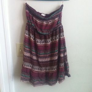 Cute pattern tube dress