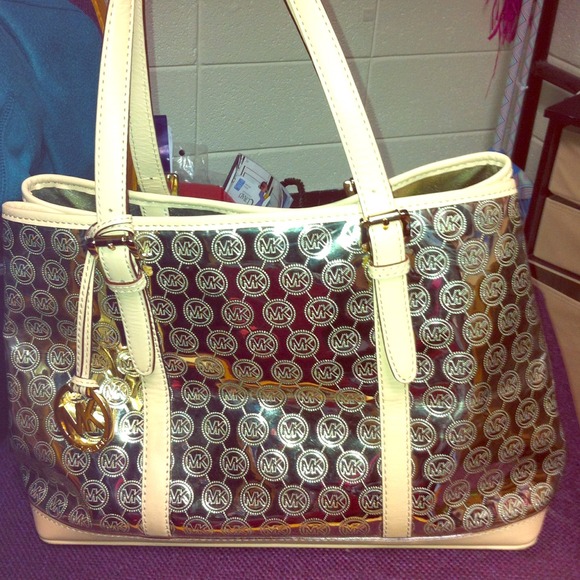 Michael Kors embossed handbag