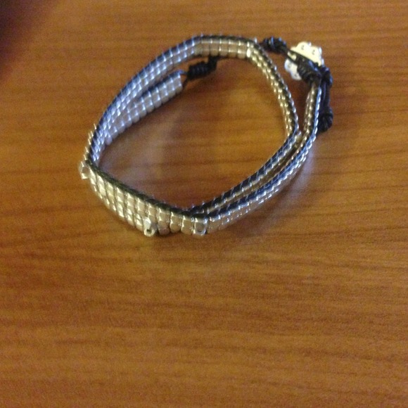 Stella and dot nugget bracelet silver