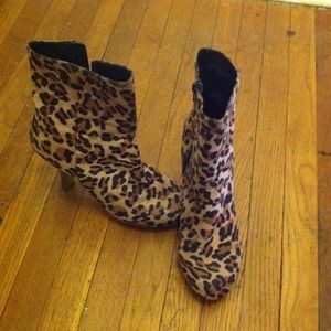 $$SOLD$$ Leopard print boots