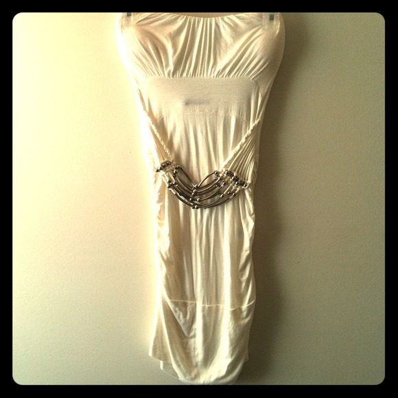 Strapless White Dress