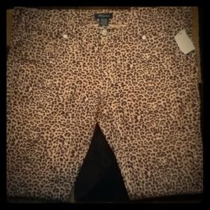 Cheetah print jegging pants! 2X!
