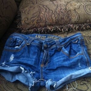 Blue jean shorts