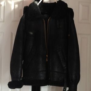 Genuine shearling coat