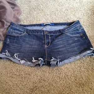 Denim shorts