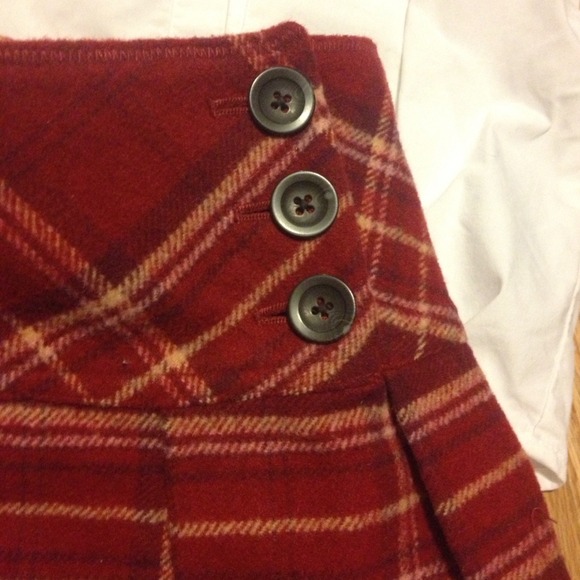 BUNDLED!! A&F Plaid Wool Mini Skirt - Picture 3 of 3