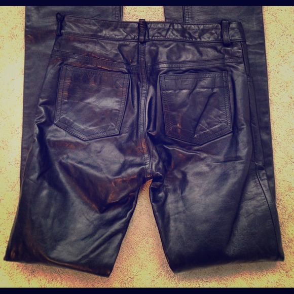 Genuine Leather Earl Jean Pants