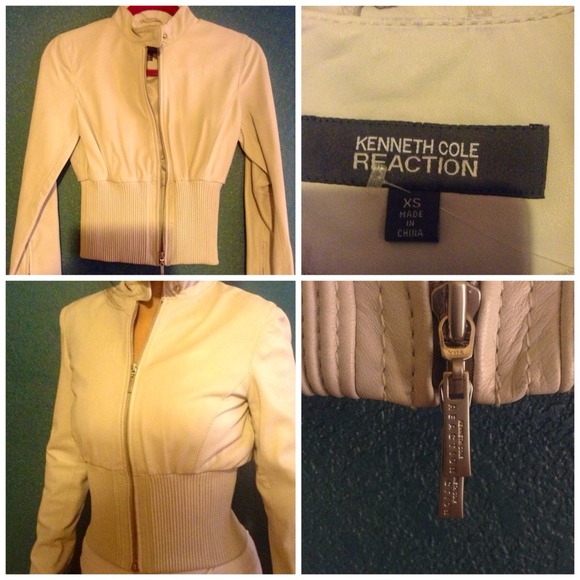 White leather jacket (reduced)