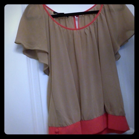 ❌❌SOLD❌❌Mocha backless chiffon!