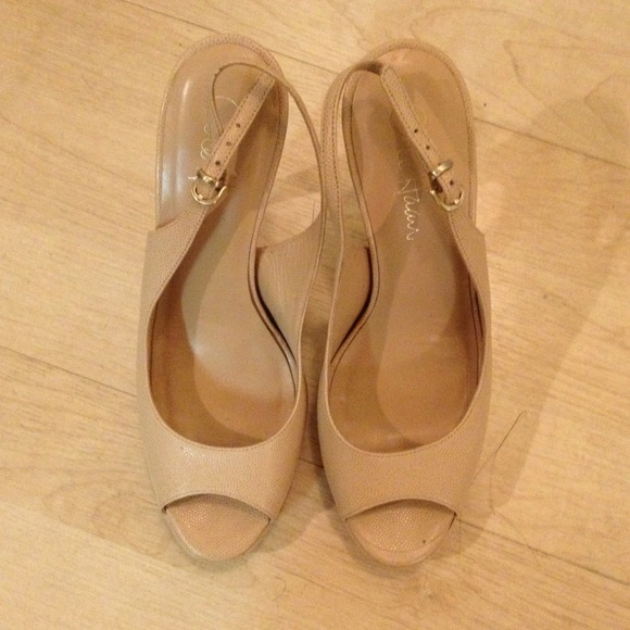 Cole Haan Sling Peeptoe Nude Sandal