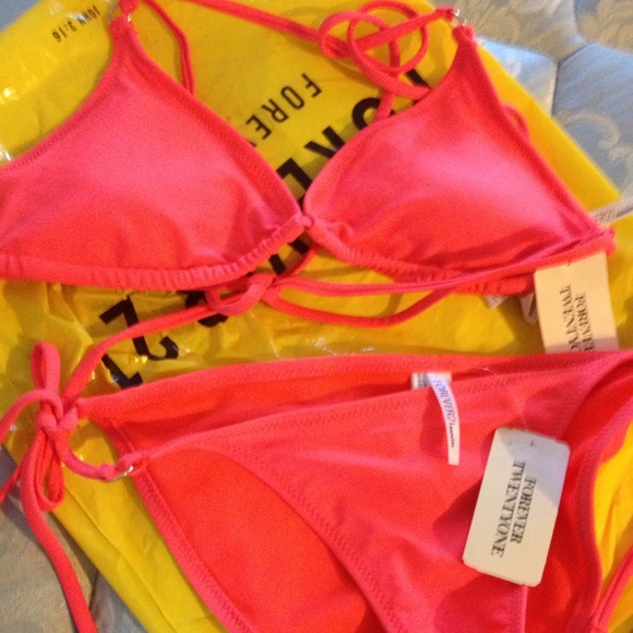 Pink two piece bikini brand new with tags