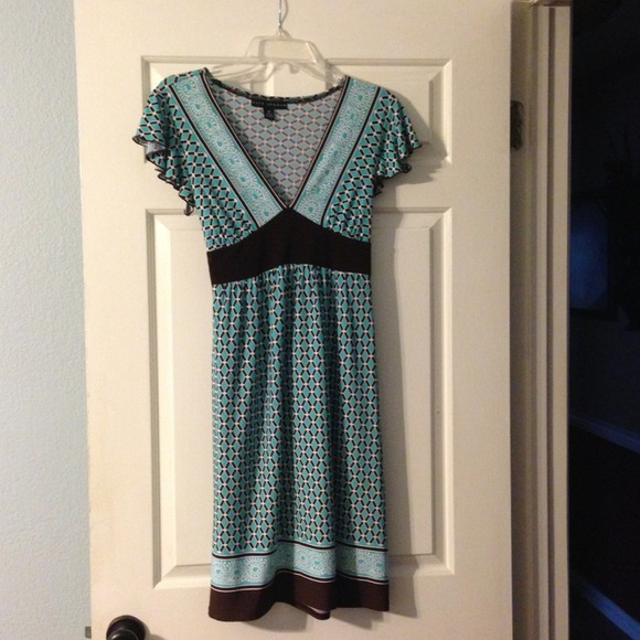 Blue and turquoise dress