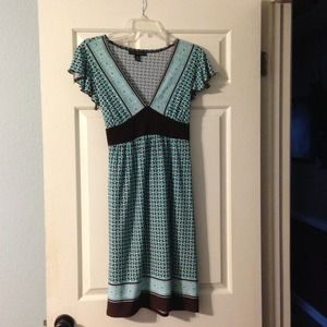 Blue and turquoise dress
