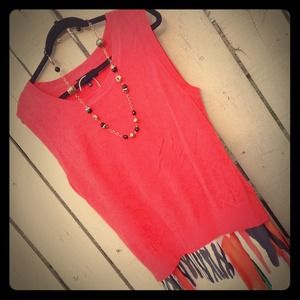 ** SOLD** Tangerine knit top