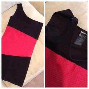 Bebe short dress one shoulder