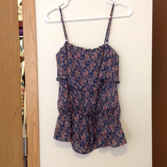 Flirty Floral Peplum Top