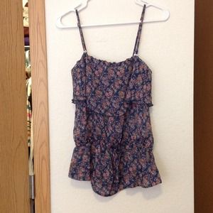 Flirty Floral Peplum Top