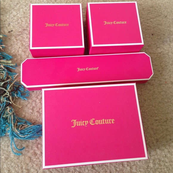 4 Juicy Couture boxes brand new with papers inside