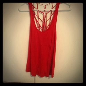 Red tank top