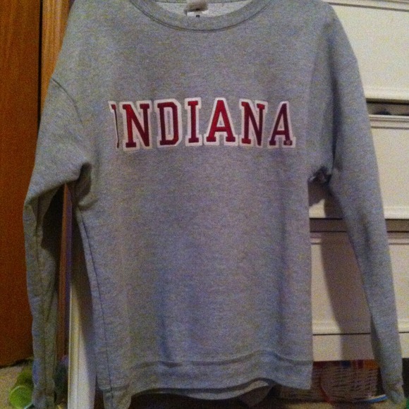 Indiana hood less sweatshirt