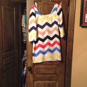 Chevron shift dress.