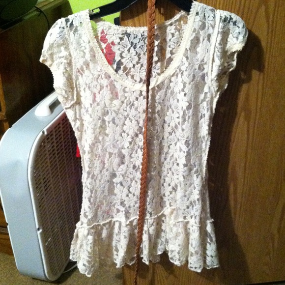 Cream color dressy cute shirt
