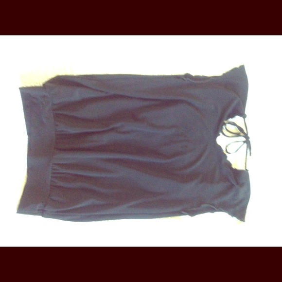 Black Backless top