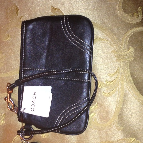 Black Coach Wristlet