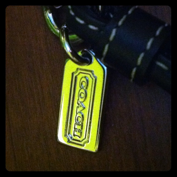 Authentic Coach keychain wallet / matching lanyard