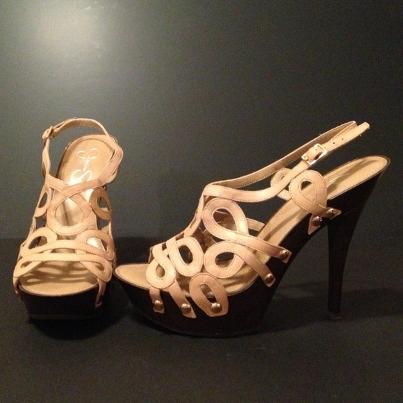 Jessica Simpson leather stilettos! New!