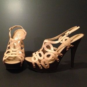 Jessica Simpson leather stilettos! New!